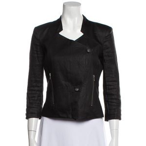 Helmut Lang Linen blazer Jacket Black Size 2